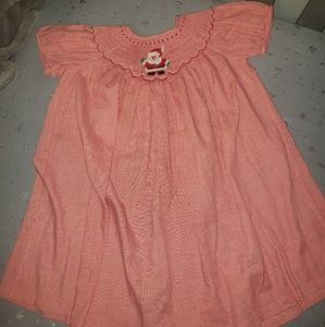 Smocked santa dress